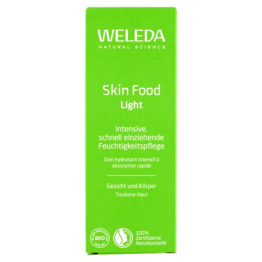 Weleda Skin Food Light gyorsan beszívódó, intenzív hidratáló bőrápoló krém arcra és testre 75 ml