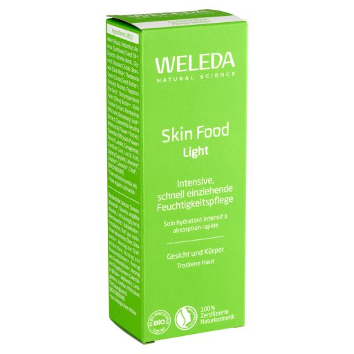 Weleda Skin Food Light gyorsan beszívódó, intenzív hidratáló bőrápoló krém arcra és testre 75 ml