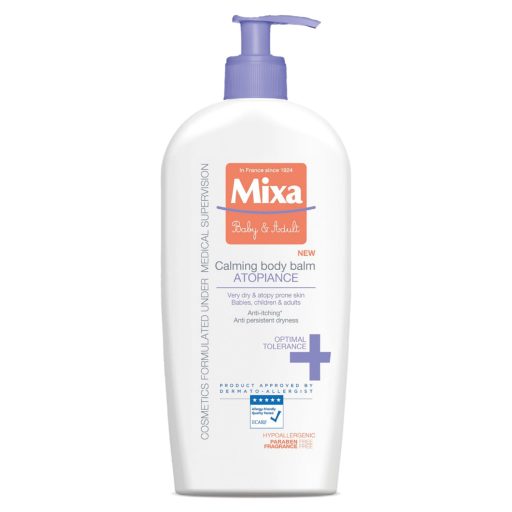 Mixa Baby & Adult bőrnyugtató testápoló balzsam atópiára hajlamos bőrre 400 ml