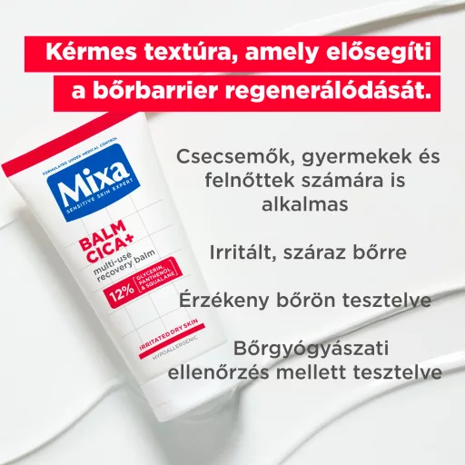 Mixa Balm Cica+ többfunkciós regeneráló balzsam 50 ml