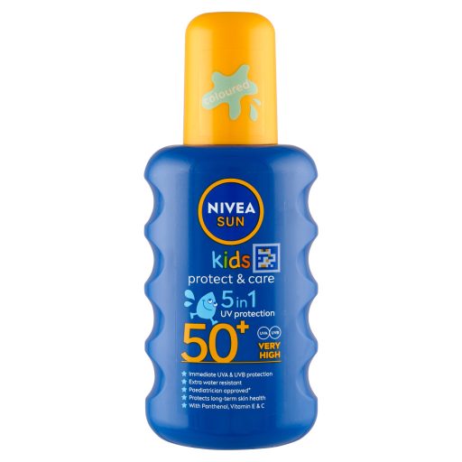 NIVEA SUN Kids hidratáló színezett gyermek napozó spray FF50+  200 ml