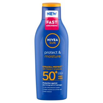 NIVEA SUN Protect & Moisture hidratáló naptej FF50+ 200 ml