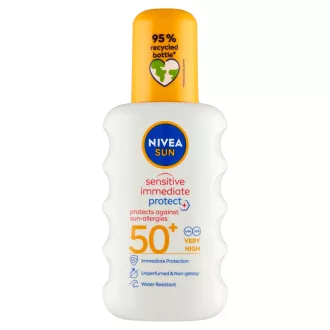   NIVEA SUN Sensitive Immediate Protect napallergia elleni napozó spray FF50+ 200 ml