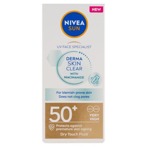 NIVEA SUN Derma Skin Clear napozó fluid FF50+ 40 ml