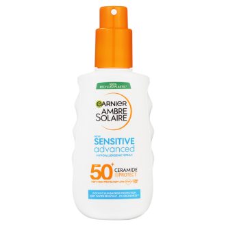   Garnier Ambre Solaire Sensitive Advanced spray nagyon magas védelem érzékeny bőrre SPF 50+ 150 ml