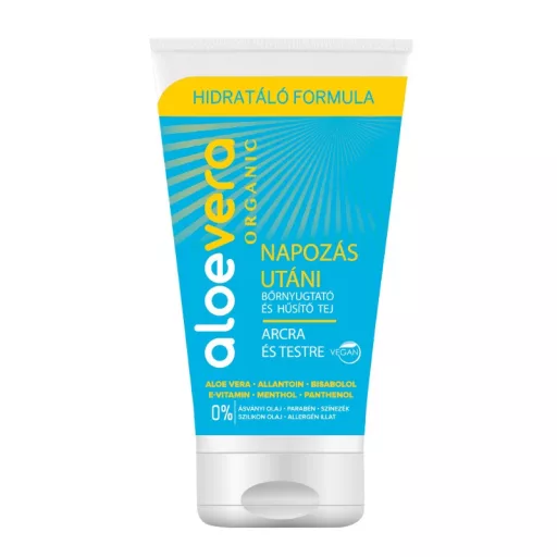 Aloe Vera Organic Napozás utáni bőrnyugtató és hűsítő tej 150ml