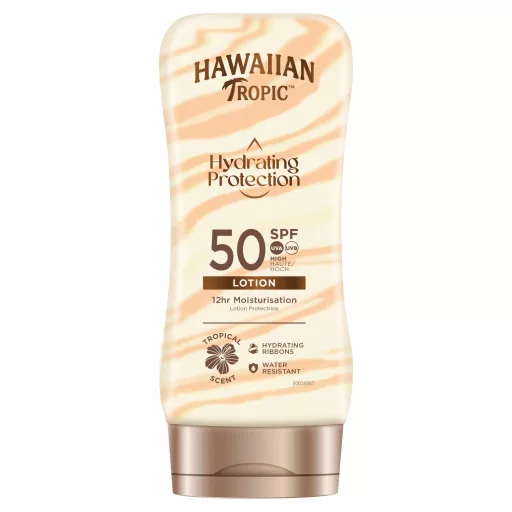 Hawaiian Tropic Hydrating Protection fényvédő termék SPF50 180 ml