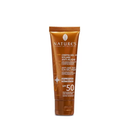Nature's iSolari napvédő gélkrém arcra 50ml SPF50 Anti-aging