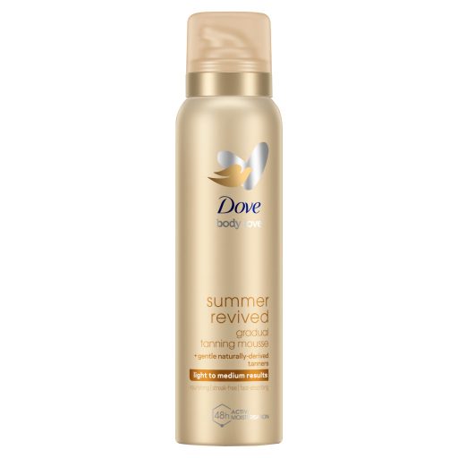Dove Body Love Summer Revived önbarnító hab a világos-közepes árnyalatú bőrért 150 ml