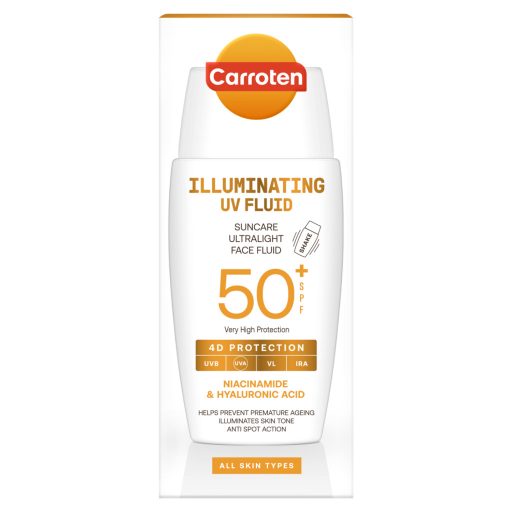 Carroten Illuminating UV Fluid fényvédő arcra SPF50+ 50 ml