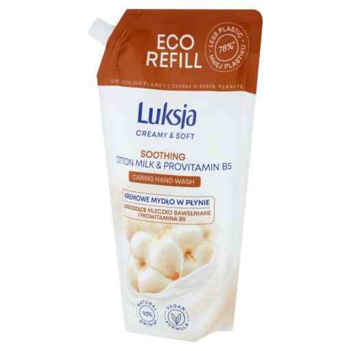 Luksja Creamy & Soft folyékony szappan nyugtató pamuttejjel & B5 provitaminnal 900 ml