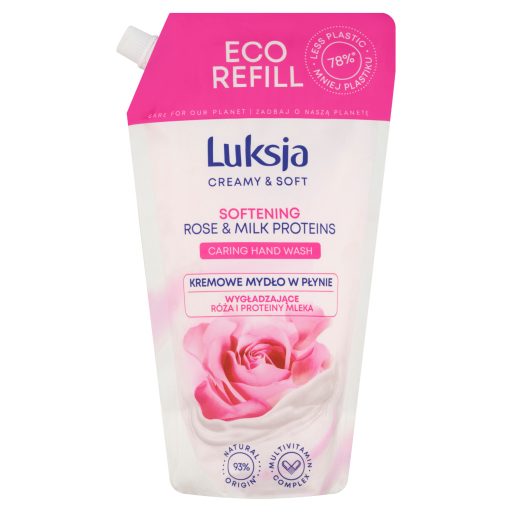 Luksja Creamy & Soft folyékony szappan puhító rózsával & tejfehérjével 900 ml