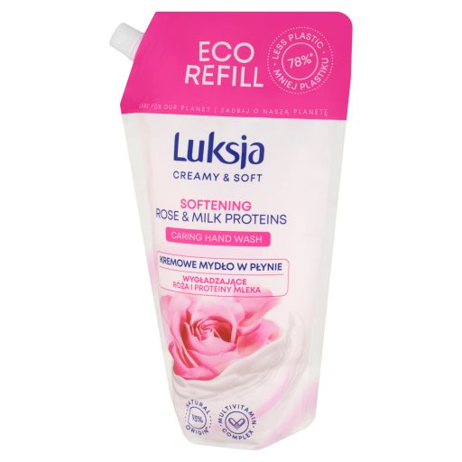 Luksja Creamy & Soft folyékony szappan puhító rózsával & tejfehérjével 900 ml