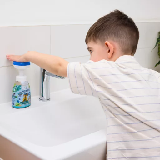 Mabyen kézmosó hab 180 ml Mancs Őrjárat Habmancs kék