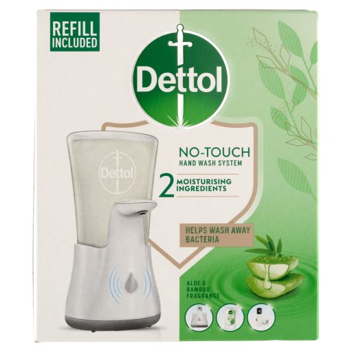 Dettol Aloe Vera és Bambusz érintés nélküli szappanadagoló rendszer és utántöltő 250 ml