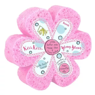   Bomb Cosmetics szivacsos tusoló radírszappan Virágok csókja