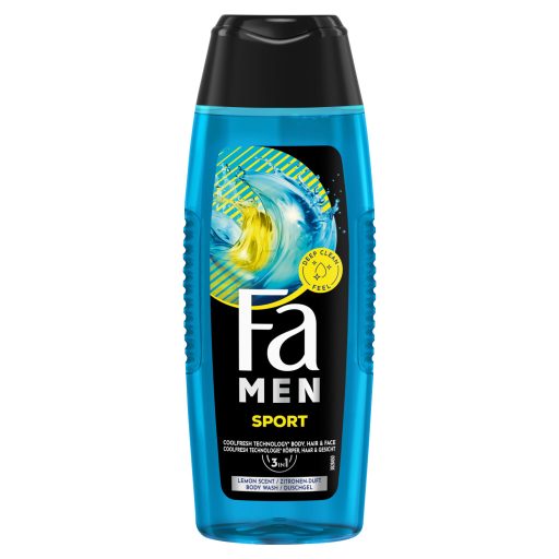 Fa Men Sport 3 az 1-ben tusfürdő testre, hajra és arcra citrus illattal 250 ml