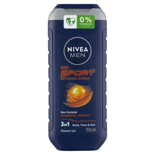 NIVEA MEN Sport 3 az 1-ben tusfürdő testre, arcra, hajra 250 ml