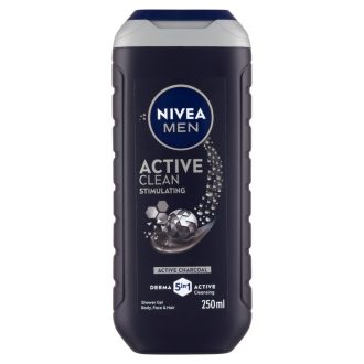   NIVEA MEN Active Clean Stimulating tusfürdő testre, arcra, hajra 250 ml