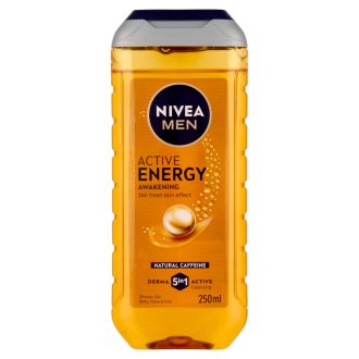   NIVEA MEN Active Energy tusfürdő testre, arcra, hajra 250 ml
