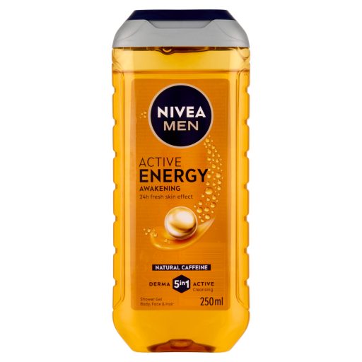 NIVEA MEN Active Energy tusfürdő testre, arcra, hajra 250 ml