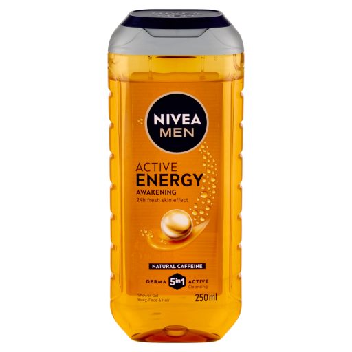NIVEA MEN Active Energy tusfürdő testre, arcra, hajra 250 ml