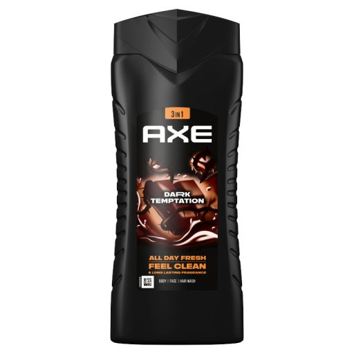 AXE FIFA Dark Temptation 3 in 1 tusfürdő testre, arcra, hajra 400 ml