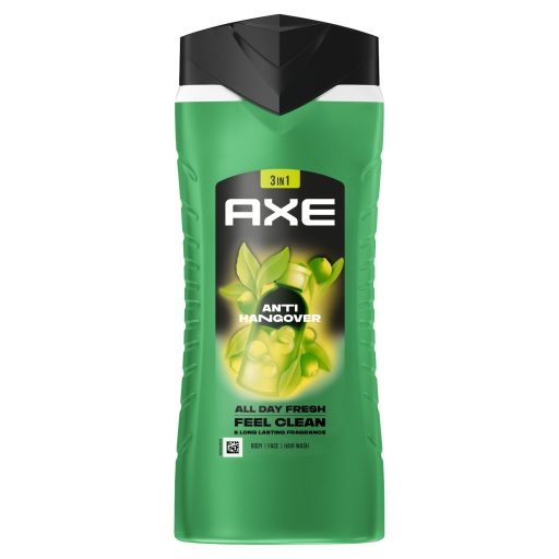 AXE Anti Hangover 3 in 1 tusfürdő testre, arcra, hajra 400 ml