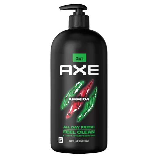 Axe Africa 3in1 tusfürdő testre, arcra, hajra 900 ml