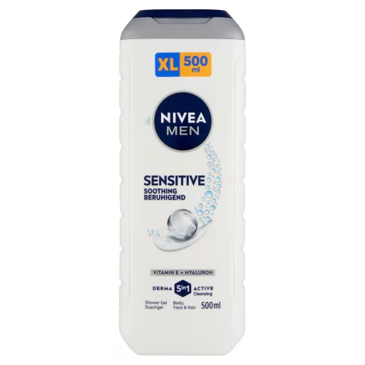 NIVEA MEN Sensitive tusfürdő testre, arcra, hajra 500 ml