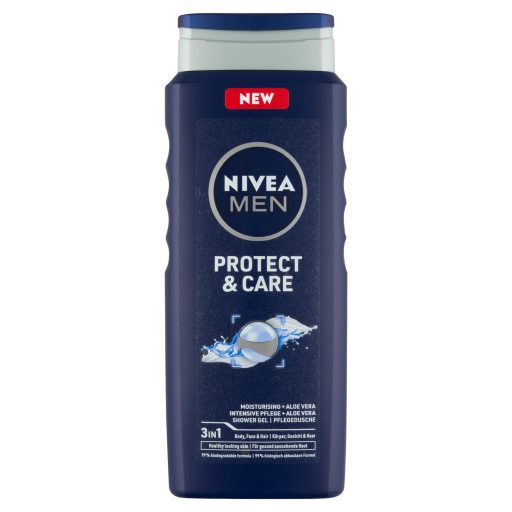 NIVEA MEN Protect & Care tusfürdő tusoláshoz, arc- és hajmosáshoz 500 ml
