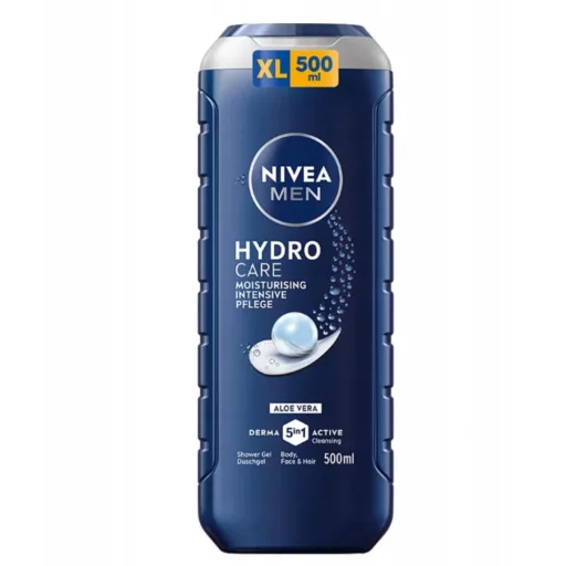 NIVEA MEN Hydro & Care tusfürdő tusoláshoz, arc- és hajmosáshoz 500 ml
