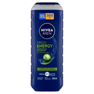   NIVEA MEN Fresh Energy tusfürdő testre, arcra, hajra 500 ml