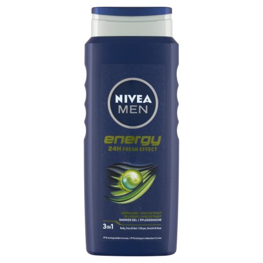 NIVEA MEN Energy tusfürdő tusoláshoz, arc- és hajmosáshoz 500 ml