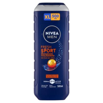 NIVEA MEN Fresh Sport tusfürdő testre, arcra, hajra 500 ml