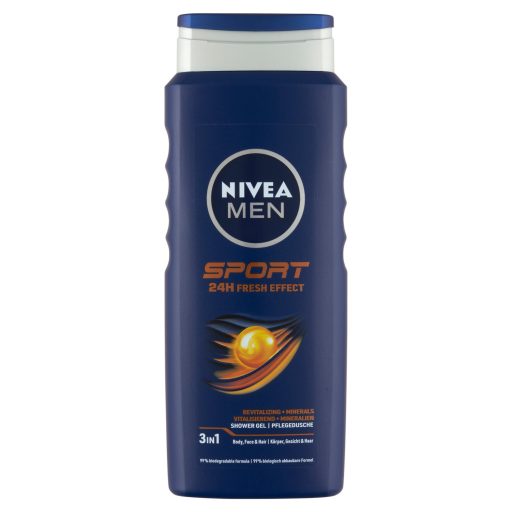 NIVEA MEN Sport tusfürdő tusoláshoz, arc- és hajmosáshoz 500 ml