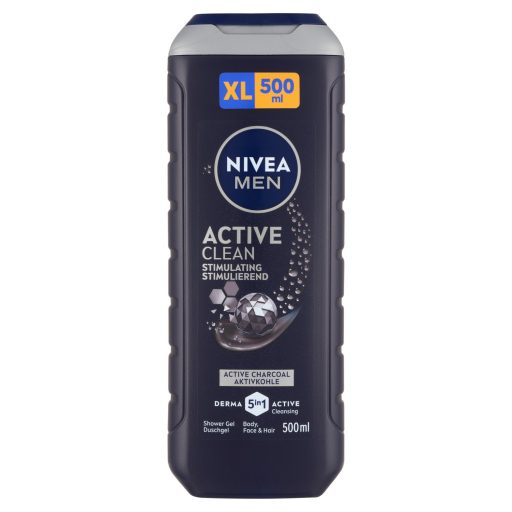 NIVEA MEN Active Clean tusfürdő testre, arcra, hajra 500 ml
