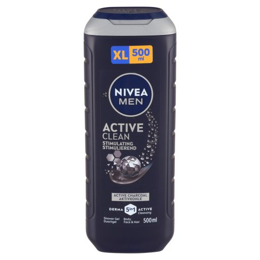 NIVEA MEN Active Clean tusfürdő testre, arcra, hajra 500 ml