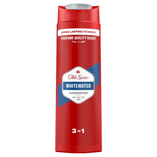 Old Spice Whitewater Férfi Sampon és Tusfürdő, Hosszan Tartó Frissesség, 400 ml