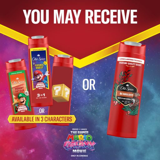 Old Spice Bearglove Férfi Sampon és Tusfürdő, Hosszan Tartó Frissesség, 400 ml