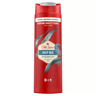   Old Spice Deep Sea Férfi Sampon és Tusfürdő, Hosszan Tartó Frissesség, 400 ml