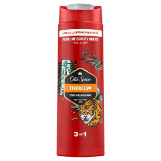   Old Spice Tigerclaw Férfi 3 az 1-ben Sampon és Tusfürdő, 400 ml