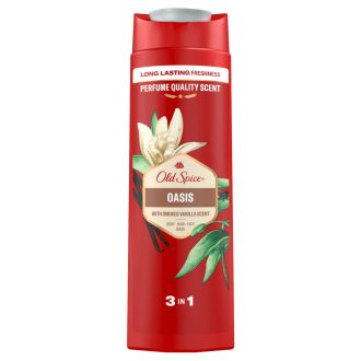  Old Spice Oasis Férfi Sampon és Tusfürdő, Hosszan Tartó Frissesség, 400 ml