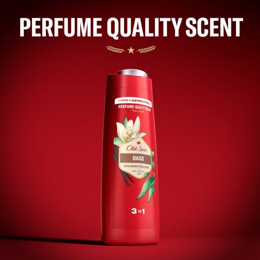Old Spice Oasis Férfi Sampon és Tusfürdő, Hosszan Tartó Frissesség, 400 ml