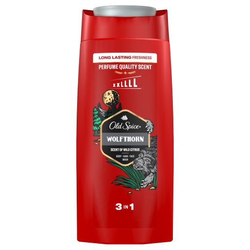 Old Spice Wolfthorn Férfi 3 az 1-ben Sampon és Tusfürdő, 675 ml