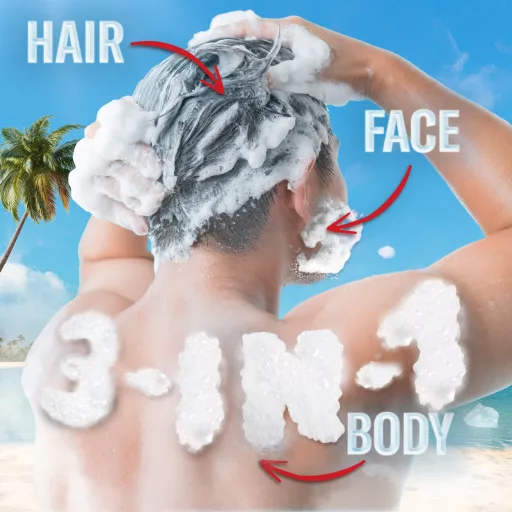 Old Spice Cold Spice Férfi 3 az 1-ben Arcmosó, Tusfürdő és Sampon, 1000 ml