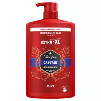   Old Spice Captain Férfi 3 az 1-ben Sampon és Tusfürdő, 1000 ml