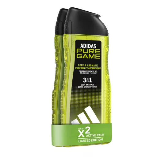 Adidas tusfürdő 2x400ml Pure Game férfi