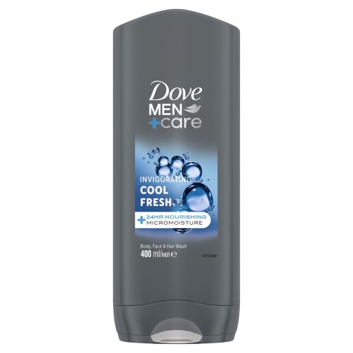 Dove Men+Care Invigorating Cool Fresh tusfürdő testre, arcra, hajra 400 ml