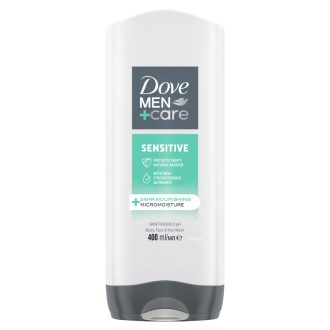   Dove Men+Care Sensitive tusfürdő testre, arcra, hajra 400 ml